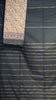 Handloom Cotton Saree Black thumbnail