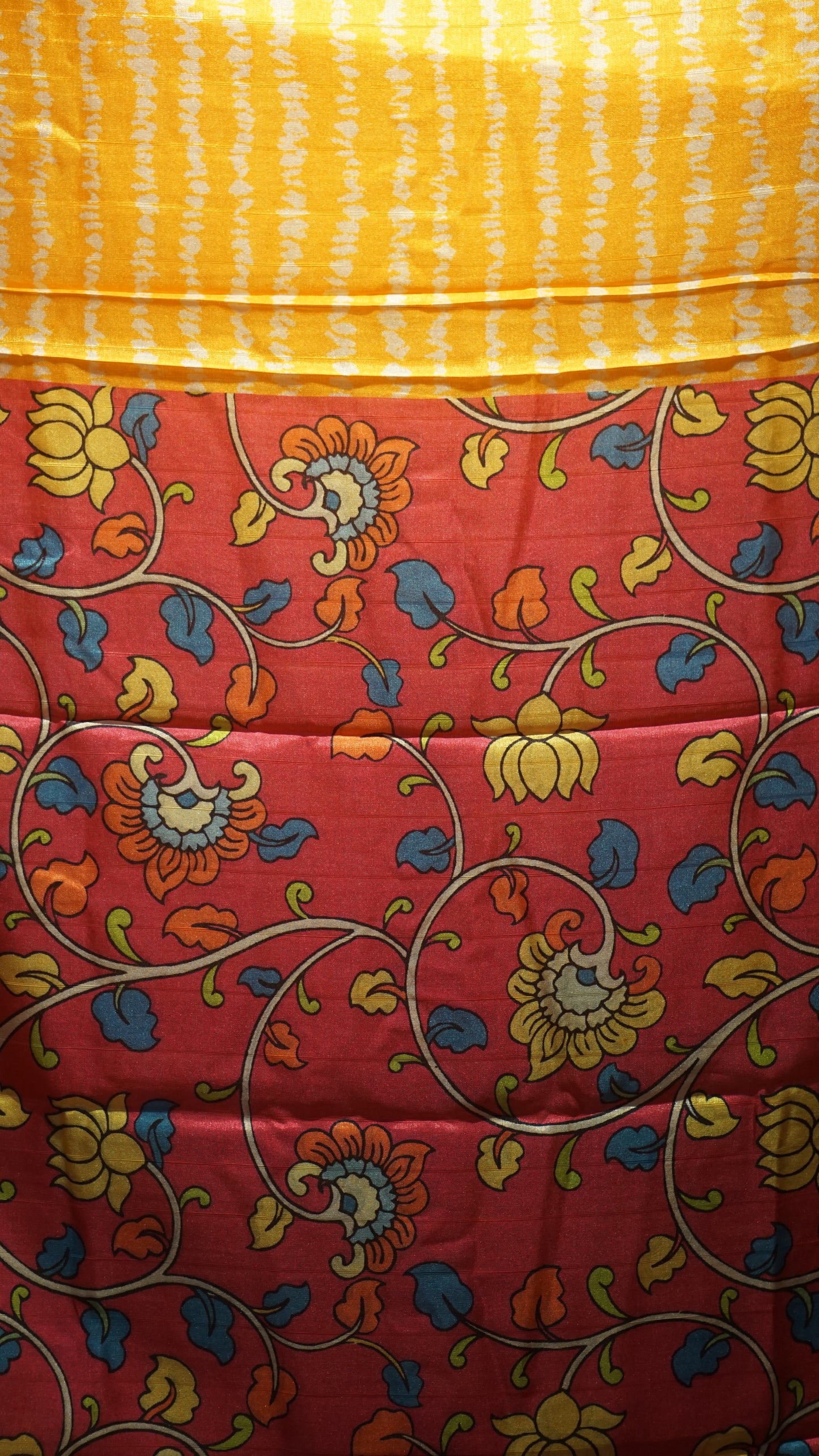 Semi Tussar Saree - Mustard