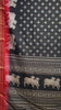 Shiffon Saree Cow Print Black - Red thumbnail