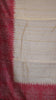 Semi Tussar Saree - Sandal & Red thumbnail