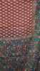 Chanderi Saree Ikkatkari Print - Green & Maroon thumbnail