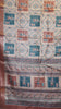 Semi Printed Silk Ajrak Print Beige - Brown thumbnail