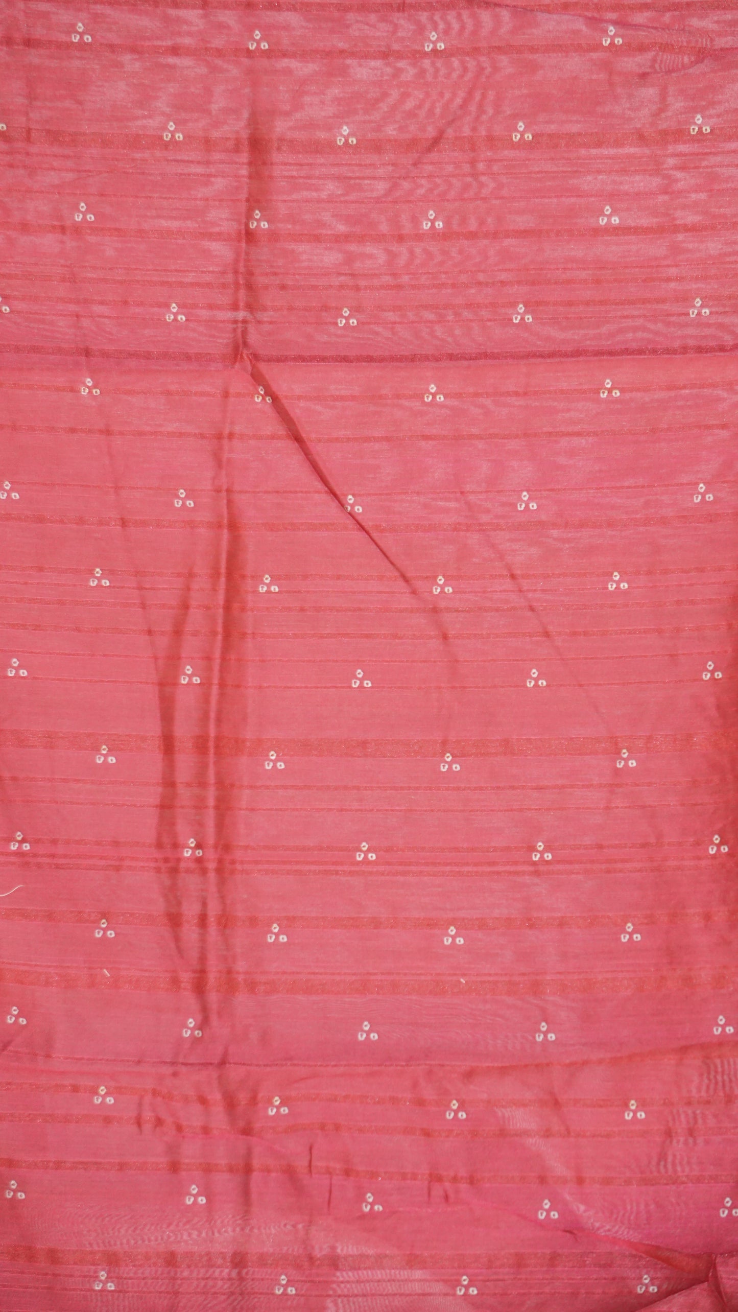 Semi Tussar Saree - Sandal & Red