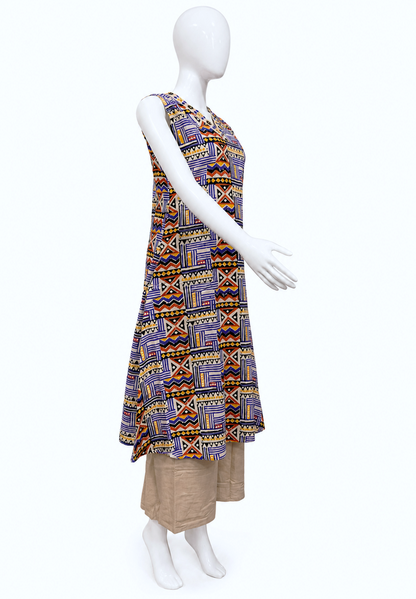 Cord Set with Geometric Printed Cotton Salwar Set