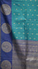 Semi Tussar Saree Peacock Blue thumbnail