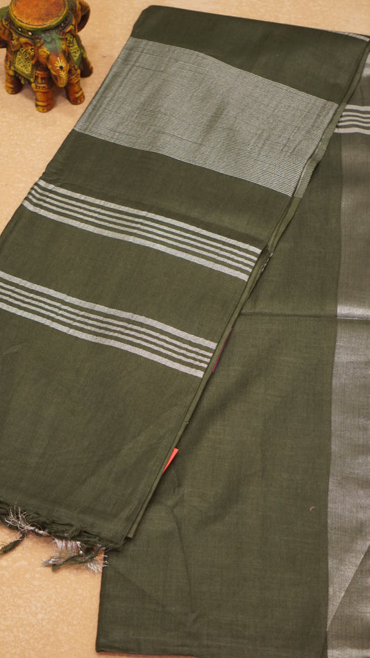 Semi Linen Plain - Green