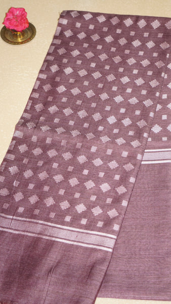 Banswara Cotton Saree - Grape