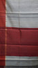Pure Dupion Silk Saree Checks - Cream With Maroon Border thumbnail