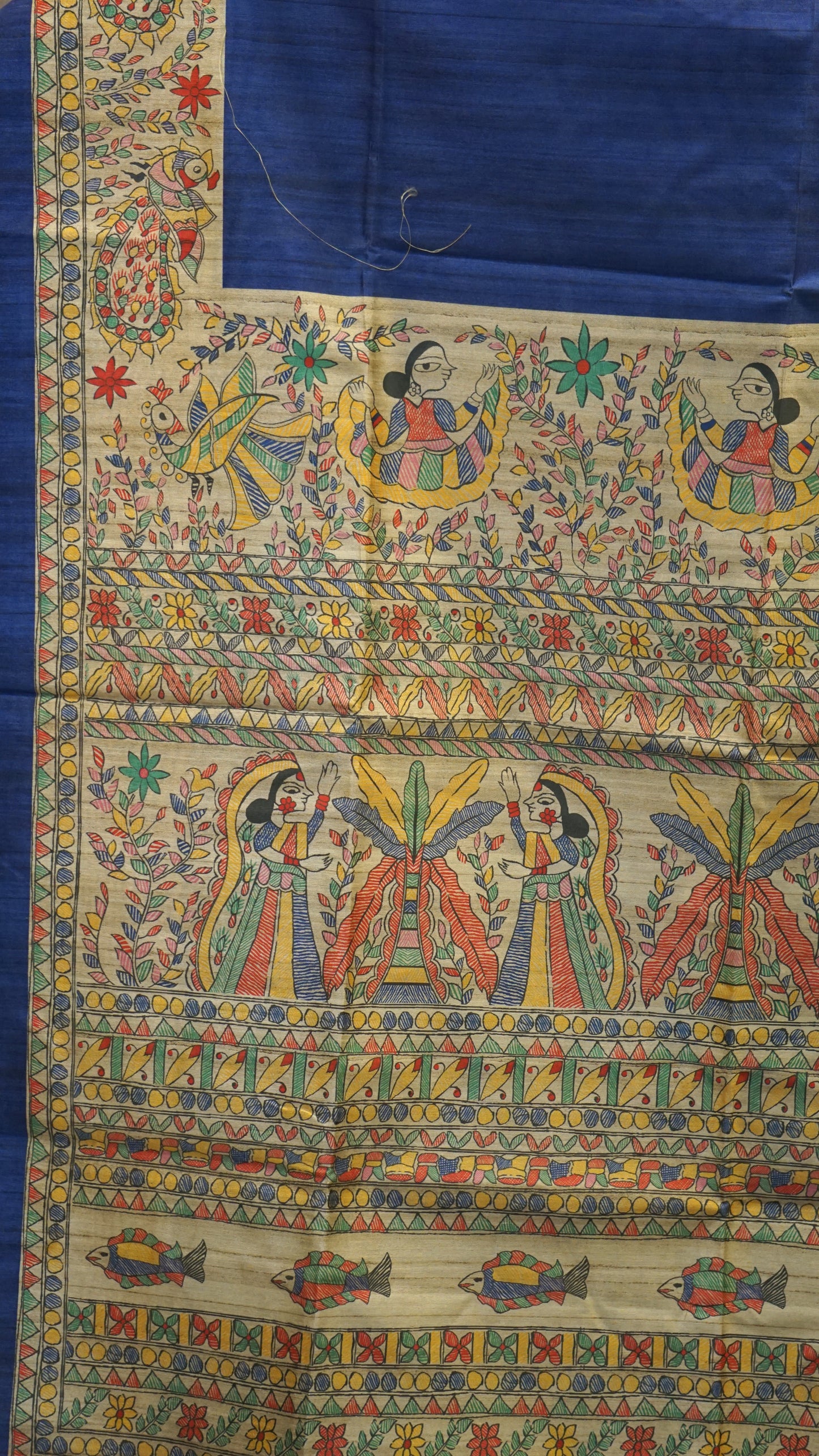Gicha Tussar Saree - Blue