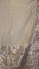 Semi Tussar Saree Crushed With Tissue Border Cream thumbnail