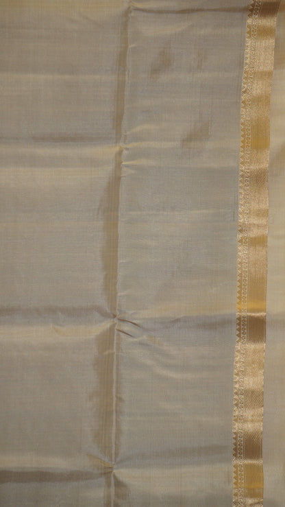 SPure Soft Silk Saree - Wine & Sandal