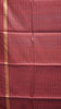 Pure Dupion Silk Saree Checks - Cream With Maroon Border thumbnail