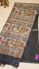Pure Tussar Saree - Black thumbnail