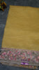 Semi Tussar Saree Crushed With Tissue Border Yellow thumbnail