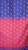 Handloom Cotton Saree Semi Maheshwari Design - Violet With Magenta thumbnail