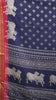 Shiffon Saree Cow Print Violet - Pink thumbnail