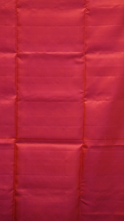 Pure Soft Silk Saree Kolam Design - Dark Pink