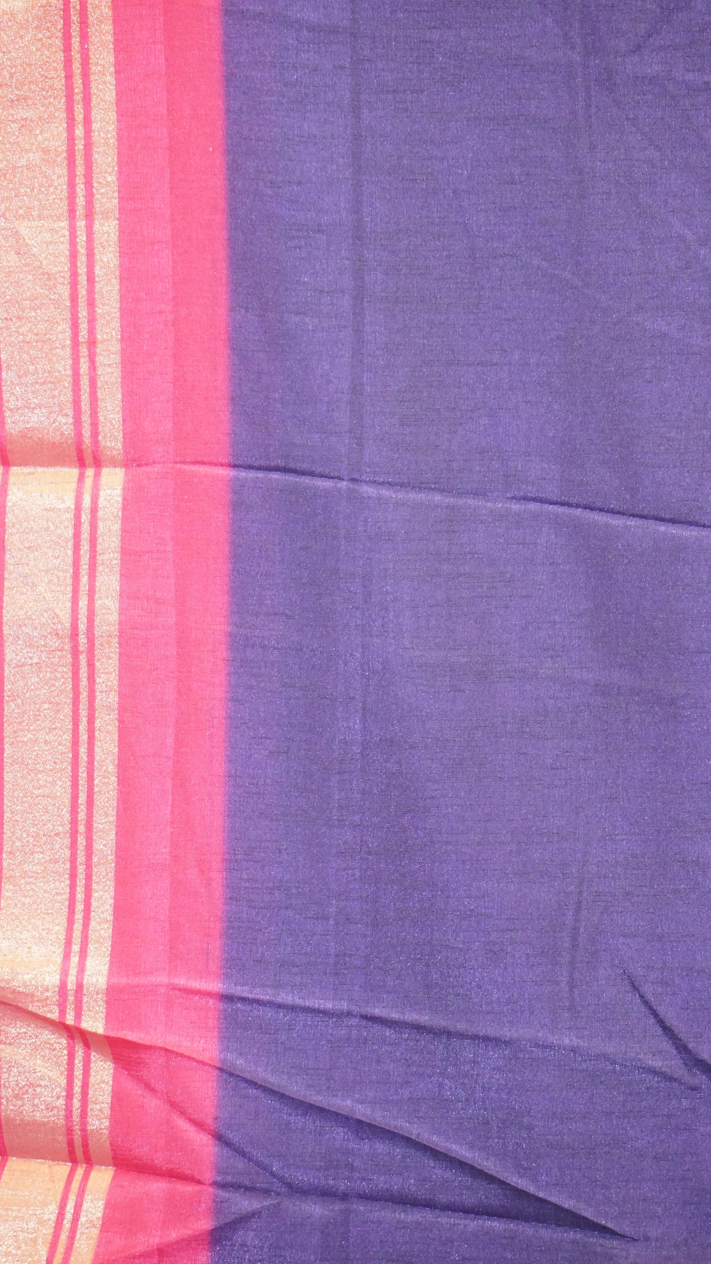 Shiffon Saree Cow Print Violet - Pink