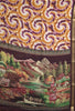 Malai Cotton With Shibori Print-Orange Purple thumbnail