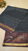 Semi Pattola Saree Dotted - Black thumbnail