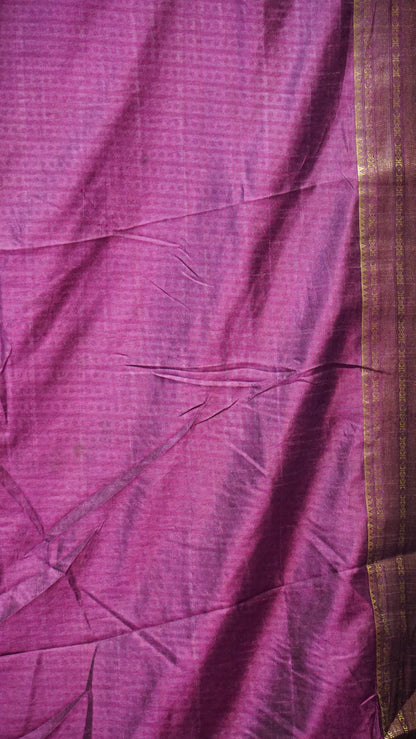 Semi Pattola Saree Kalamkari Print Olive Green