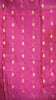 Handloom Cotton Saree Semi Maheshwari Design - Violet With Pink thumbnail