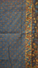 Chanderi Saree Ikkatkari Print - Navy Blue & Maroon thumbnail