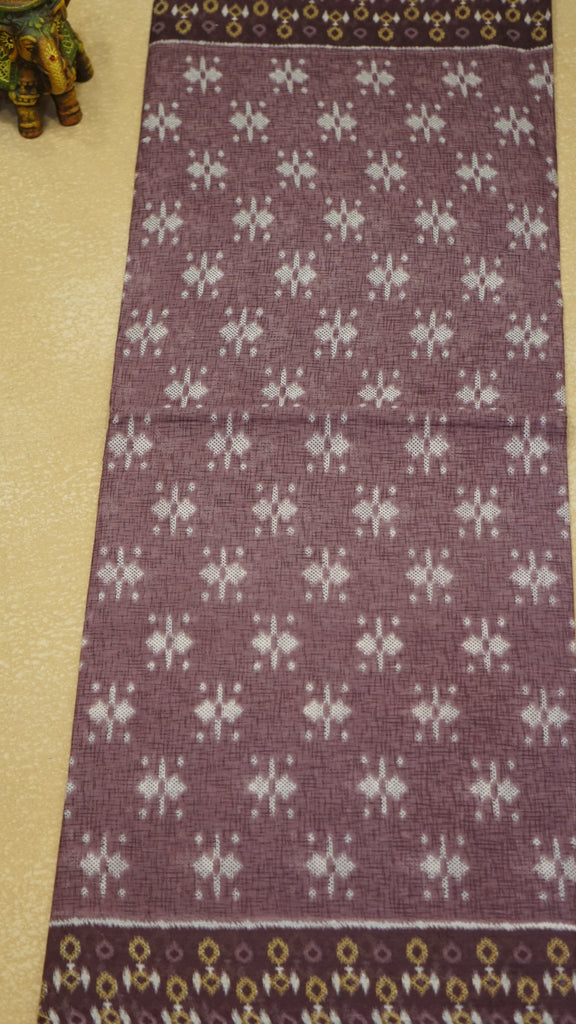 Kora Cotton Saree - Purple