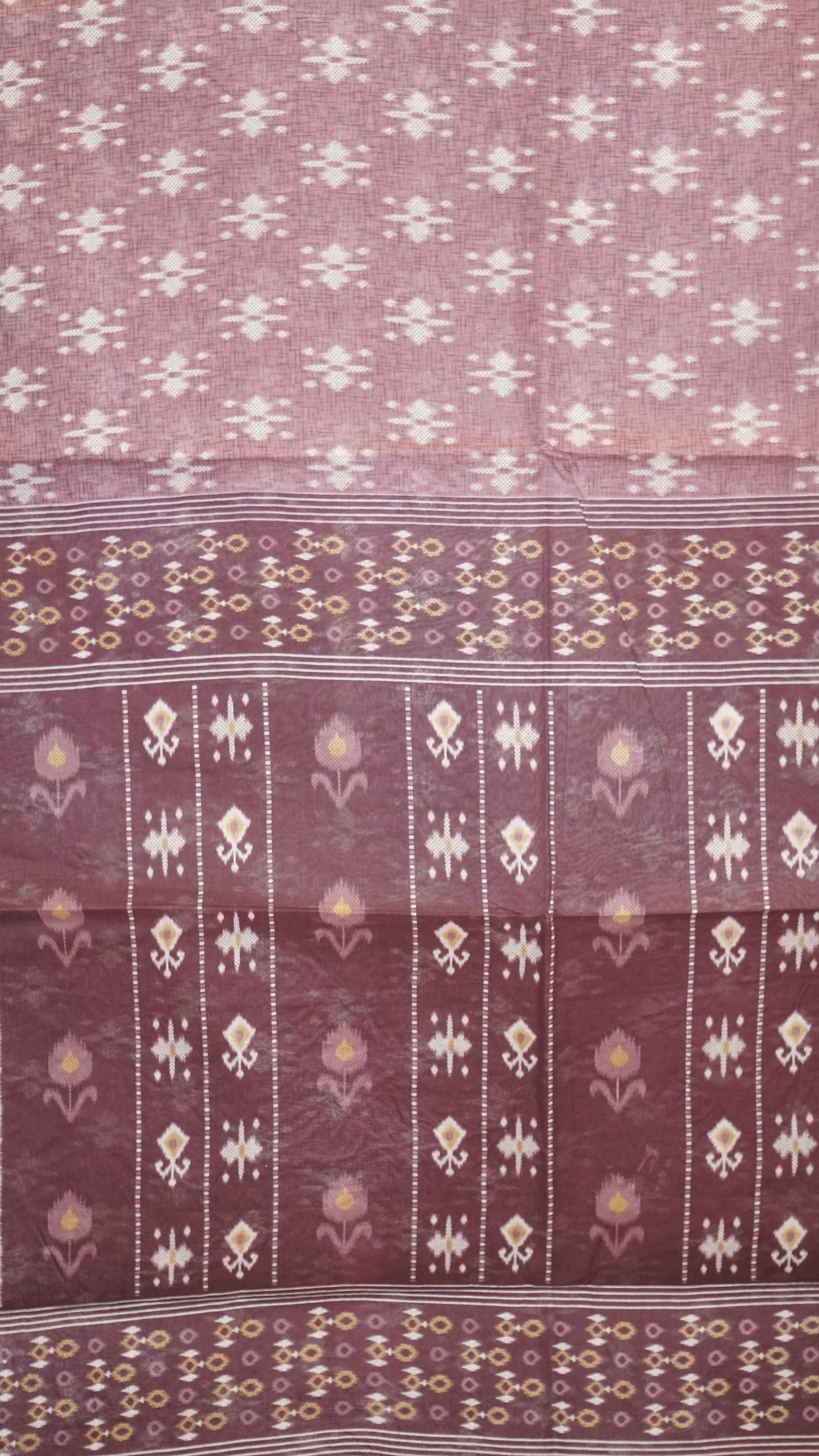 Kora Cotton Saree - Purple