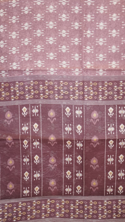 Kora Cotton Saree - Purple