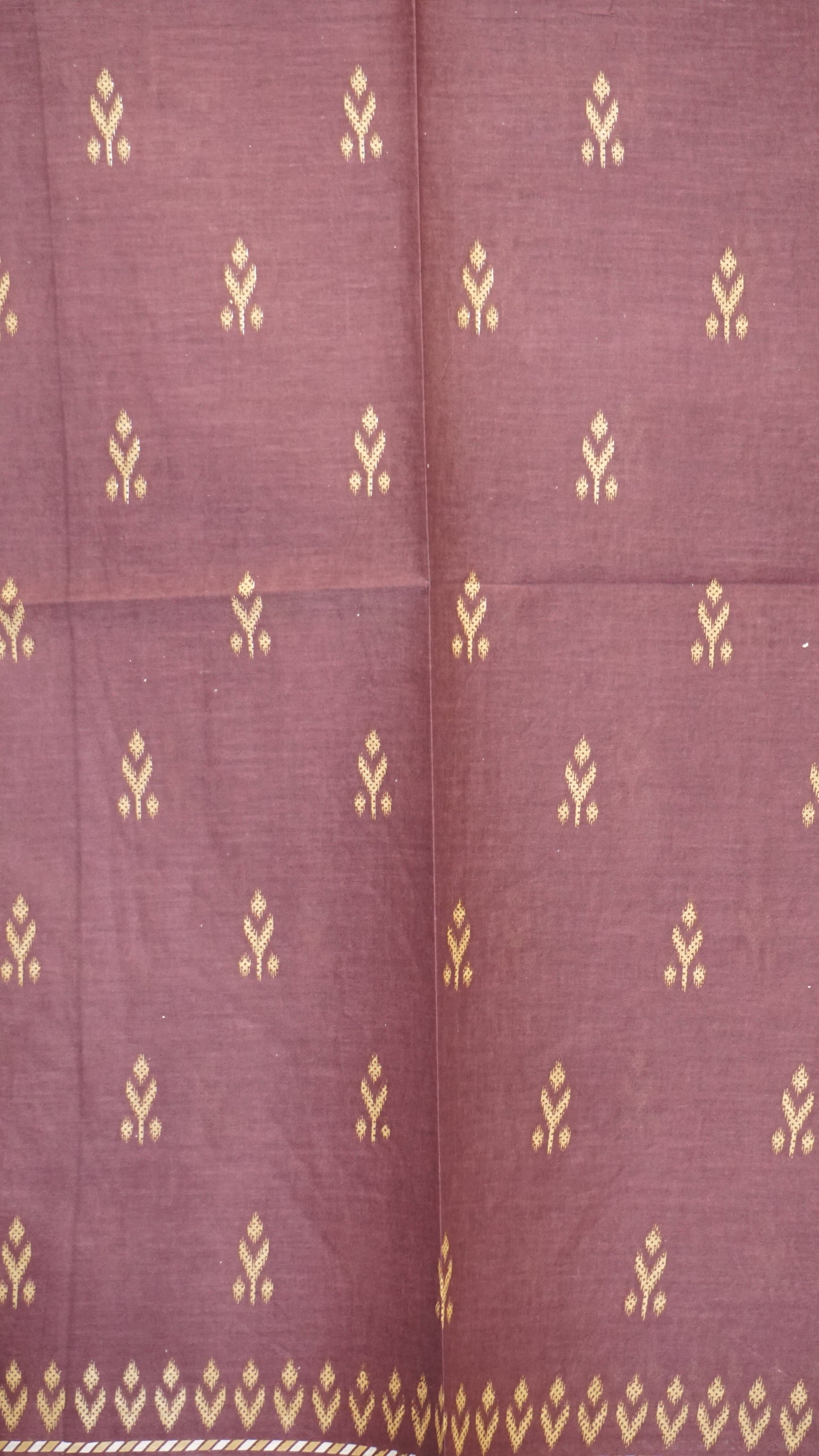 Kora Cotton Saree - Purple