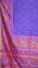 Semi Pattola Saree Dotted - Purple thumbnail