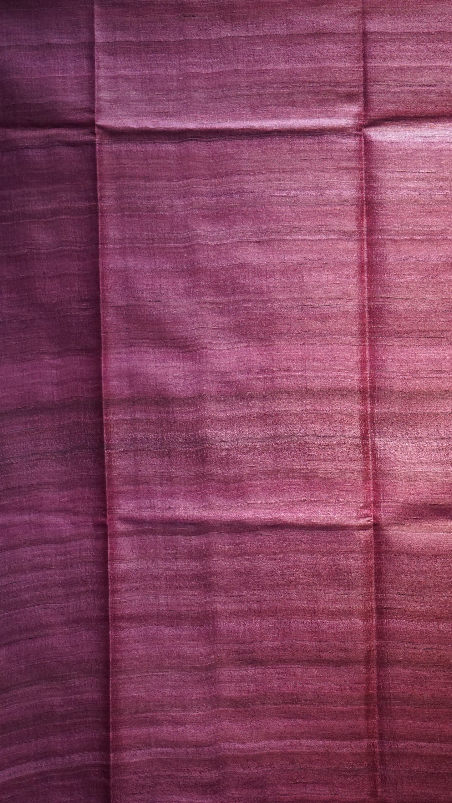 Pure Tussar Saree - Chocolate Brown & Pink