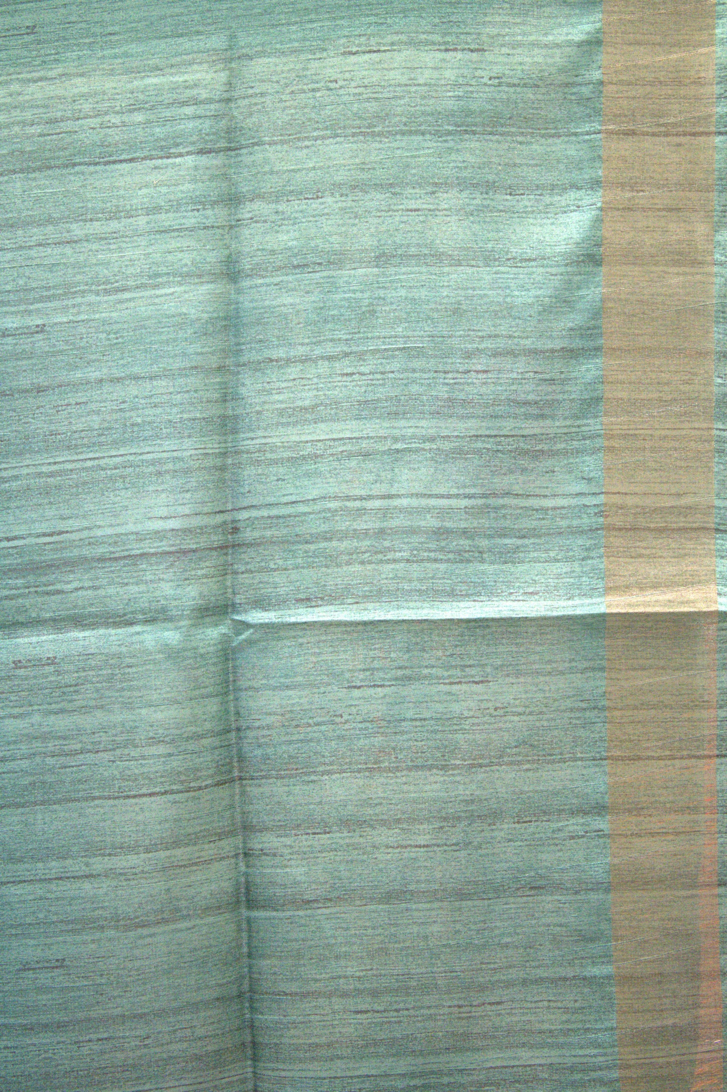 Semi Tussar Saree Kalamkari Print -Blue Green
