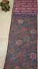 Chanderi Saree Ikkatkari Print - Sandal & Pink thumbnail