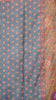 Chanderi Saree Ikkatkari Print - Sandal & Pink thumbnail