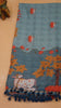 Chanderi Saree Pichwai Print - Teal Blue thumbnail