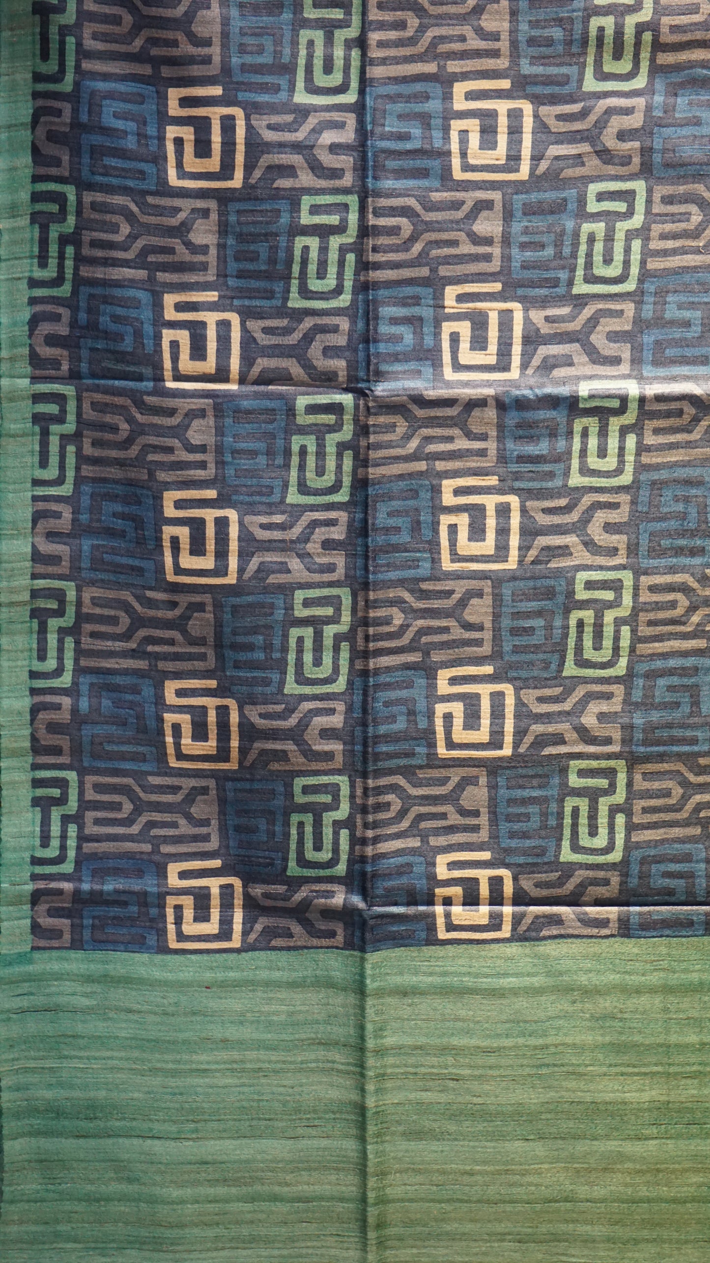 Pure Tussar Saree - Blue