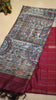 Pure Tussar Saree - Red thumbnail