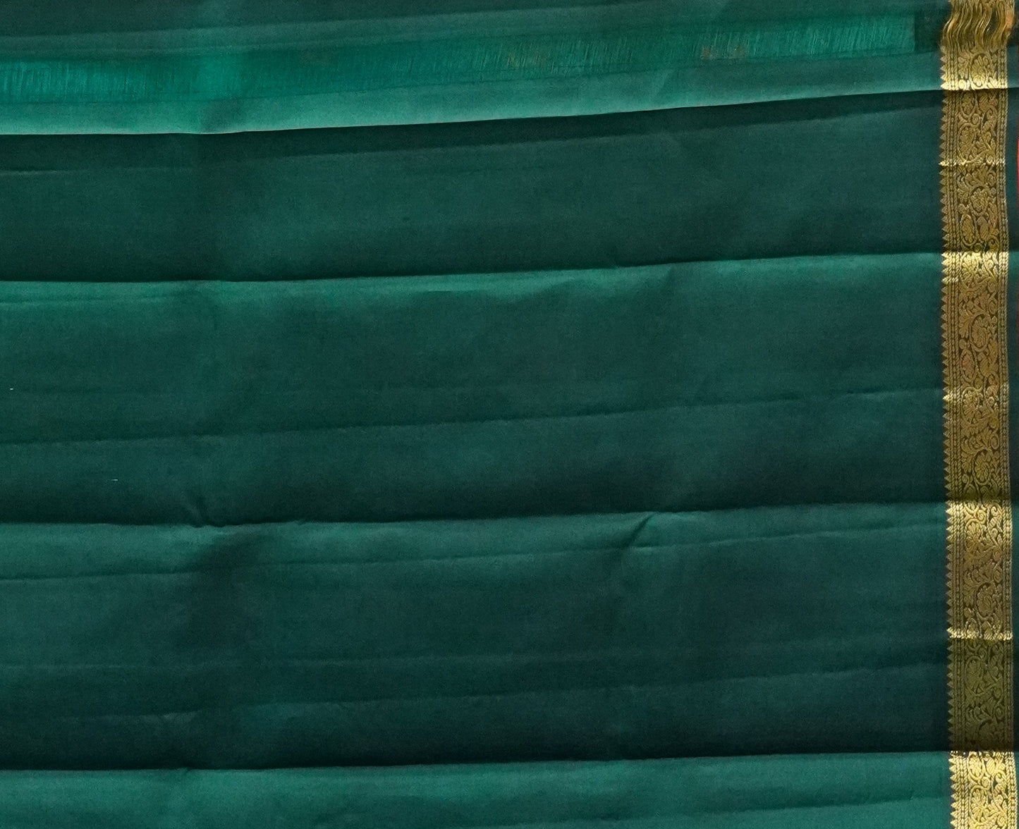 Akshayam-Pure Kanjivaram Saree Korvai Border-Green