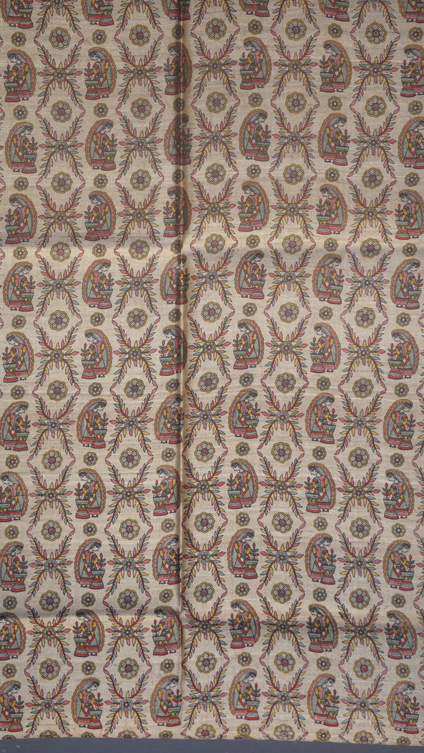 Pure Tussar Saree - Mustard Yellow
