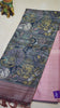 Pure Tussar Saree - Pink thumbnail