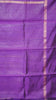 Pure Dupion Silk Saree - Magenta with Purple Border thumbnail
