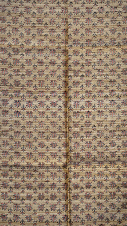 Pure Tussar Saree - Mustard Yellow