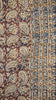 Kalamkari Saree Silk - Black With Brown Border thumbnail