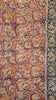 Kalamkari Saree Silk - Navy Blue With Maroon Border thumbnail
