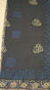 Kalamkari Saree Silk - Black With Brown Design thumbnail